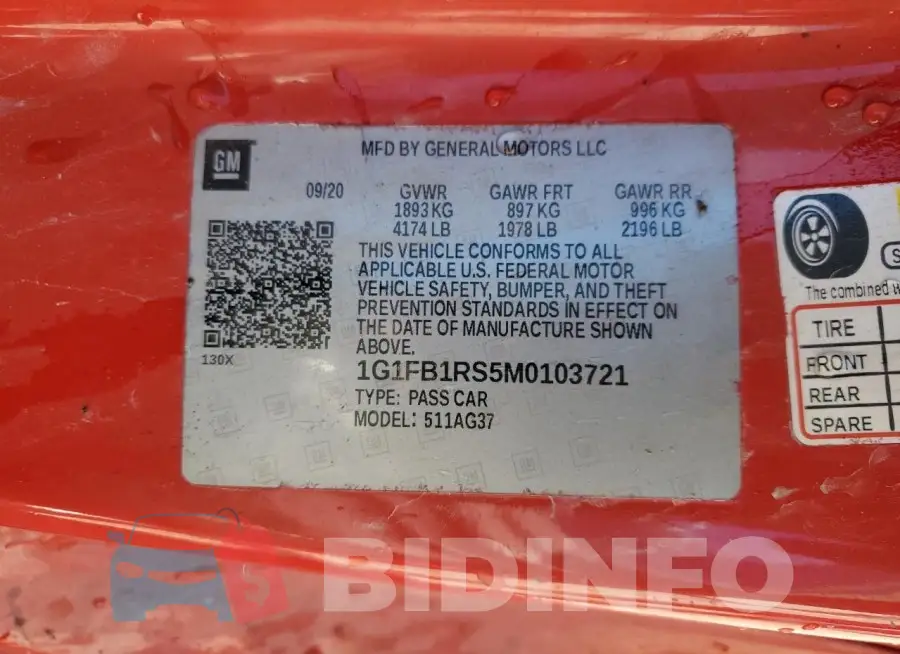 1G1FB1RS5M0103721 Photo# 13