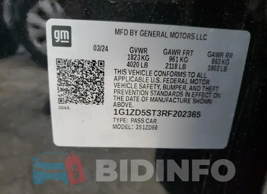 1G1ZD5ST3RF202365 Photo# 12