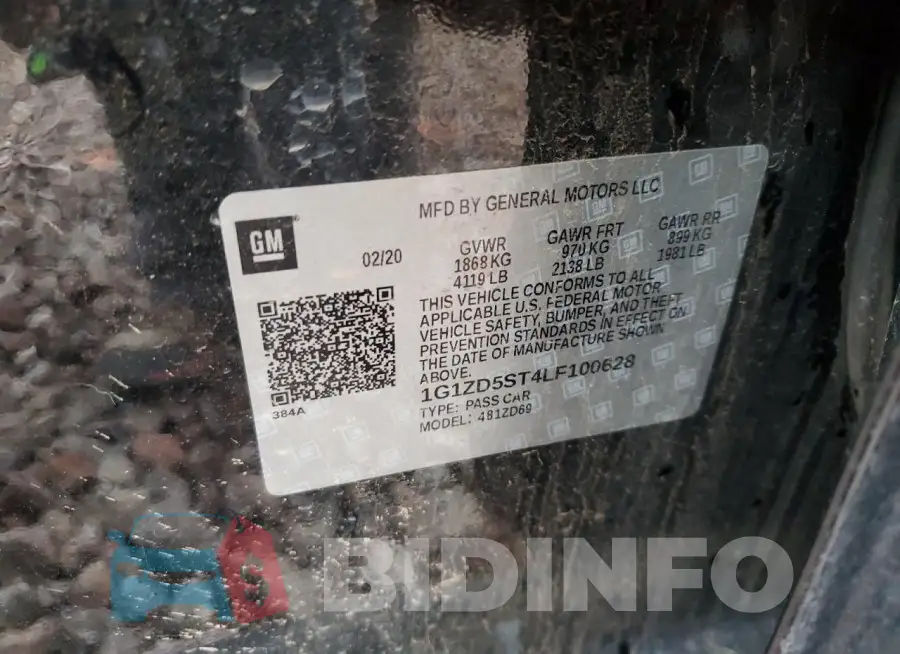 1G1ZD5ST4LF100628 Photo# 12
