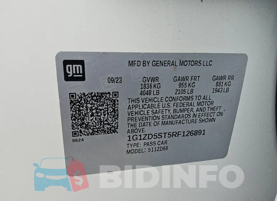1G1ZD5ST5RF126891 Photo# 12