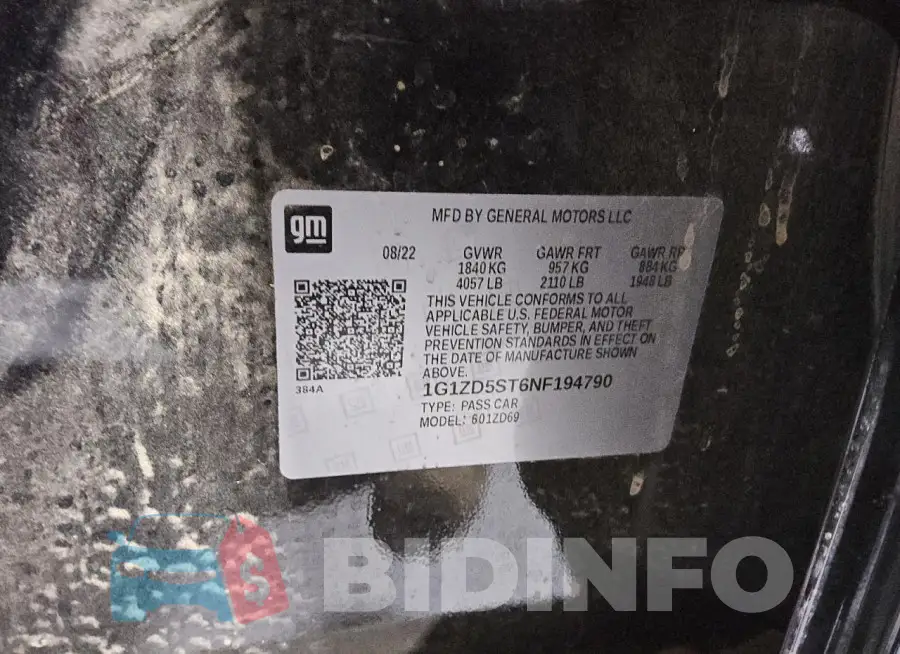 1G1ZD5ST6NF194790 Photo# 12