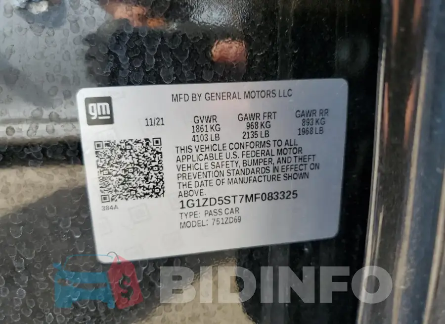 1G1ZD5ST7MF083325 Photo# 12