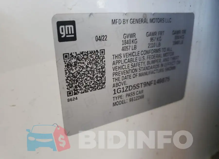 1G1ZD5ST9NF149875 Photo# 12