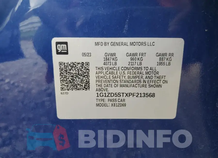 1G1ZD5STXPF213568 Photo# 12