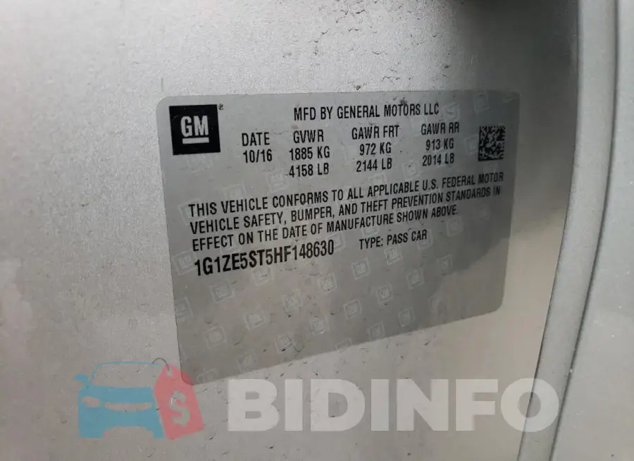 1G1ZE5ST5HF148630 Photo# 12