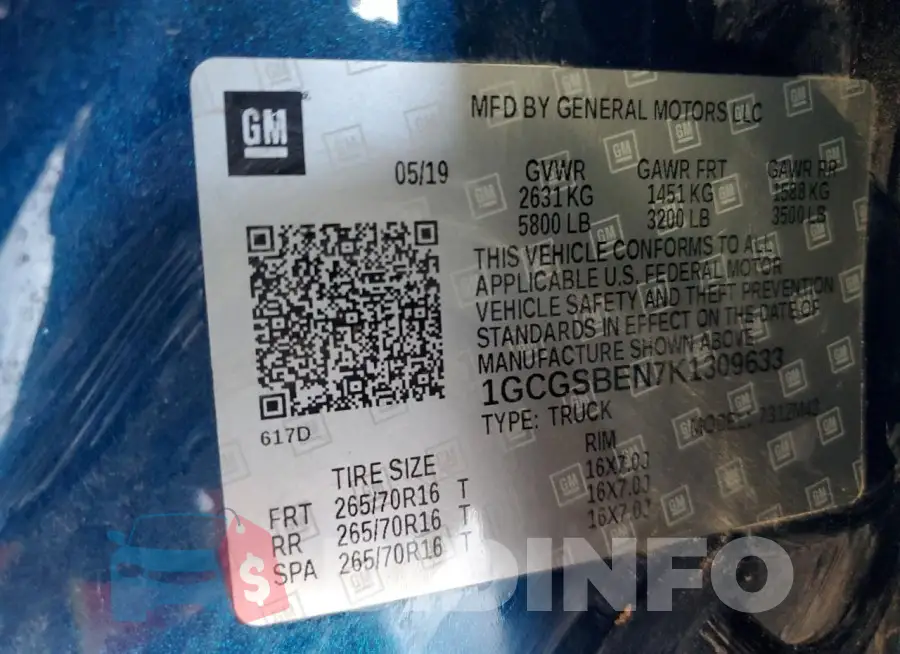 1GCGSBEN7K1309633 Photo# 12