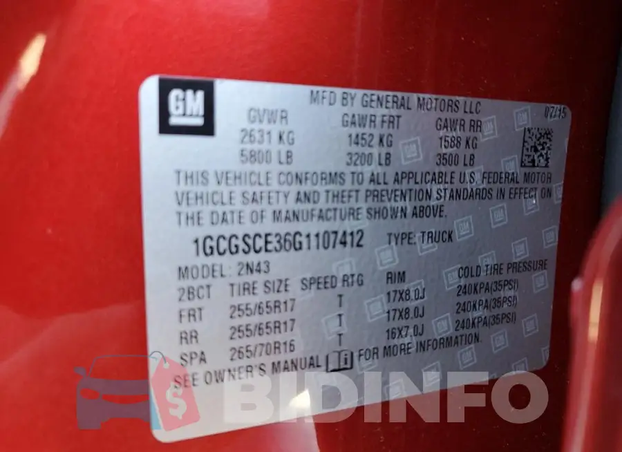 1GCGSCE36G1107412 Photo# 12