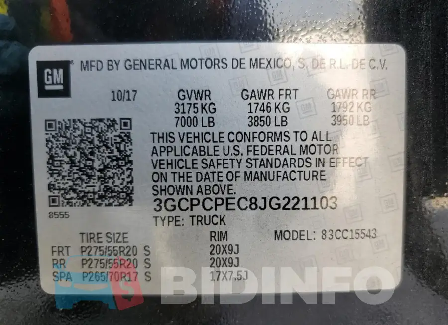 3GCPCPEC8JG221103 Photo# 12