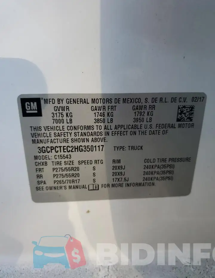 3GCPCTEC2HG350117 Photo# 13