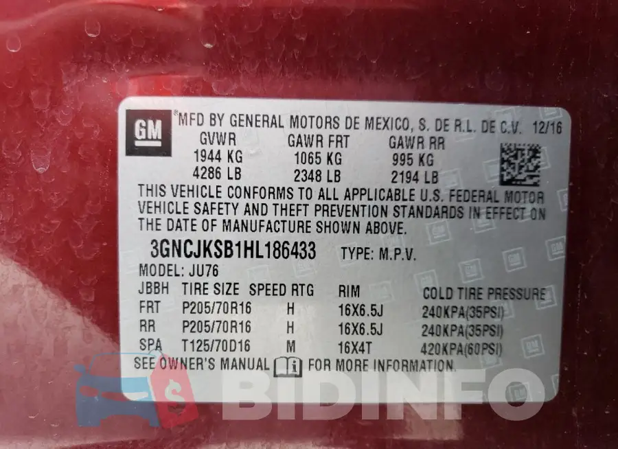 3GNCJKSB1HL186433 Photo# 14