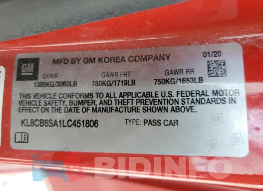 KL8CB6SA1LC451806 Photo# 12
