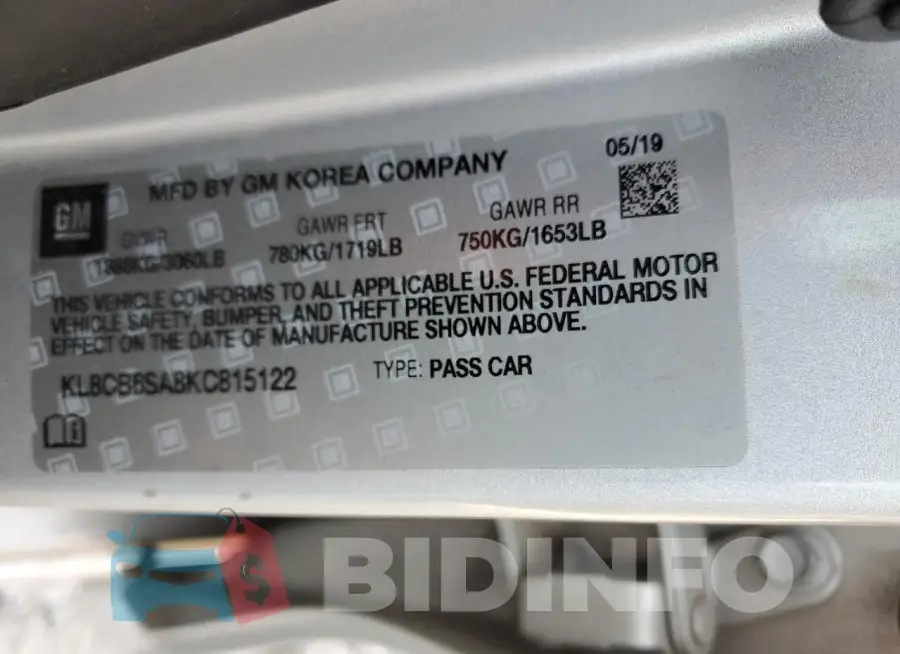 KL8CB6SA8KC815122 Photo# 12