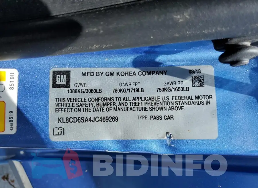KL8CD6SA4JC469269 Photo# 13