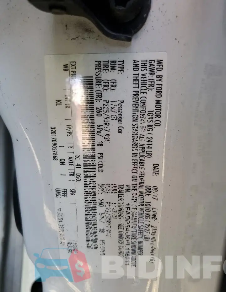1FADP5AU6HL116931 Photo# 12