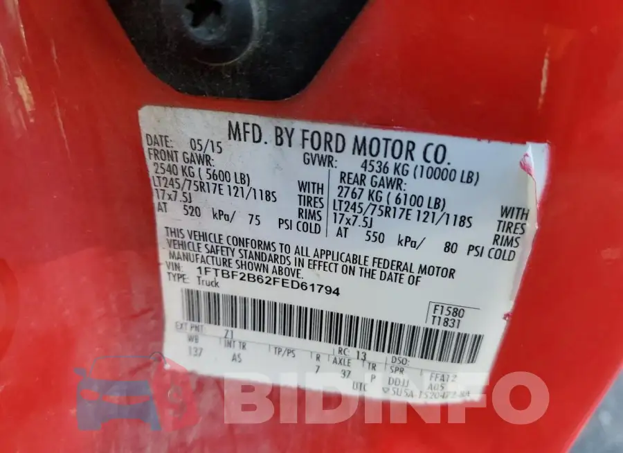 1FTBF2B62FED61794 Photo# 12