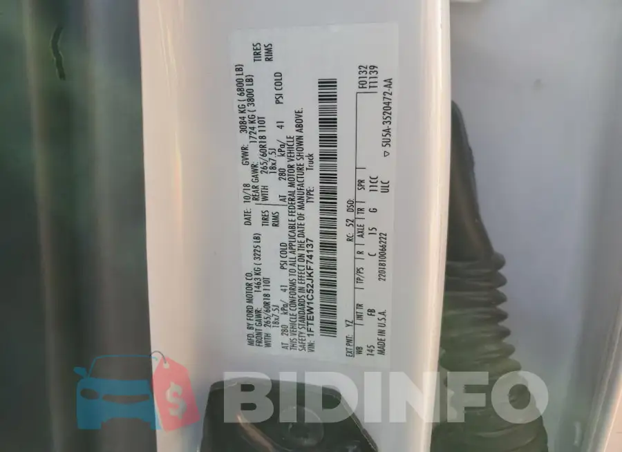 1FTEW1C52JKF74137 Photo# 12