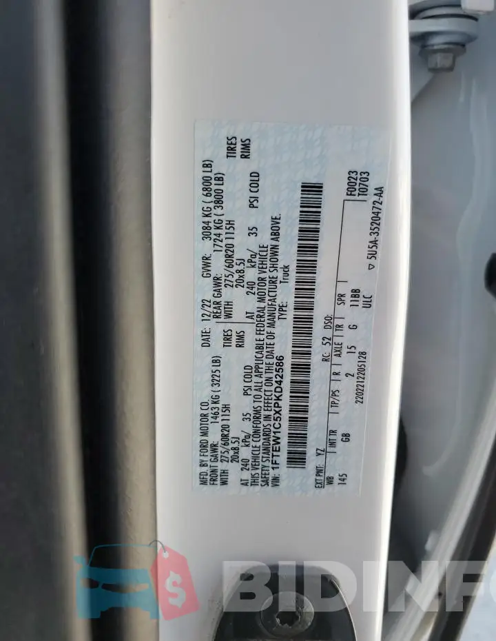 1FTEW1C5XPKD42586 Photo# 12