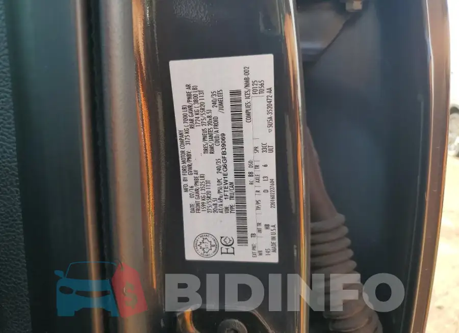 1FTEW1EG6GFB39069 Photo# 12