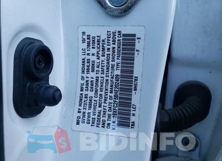 19XFC2F58HE202409 Photo# 12