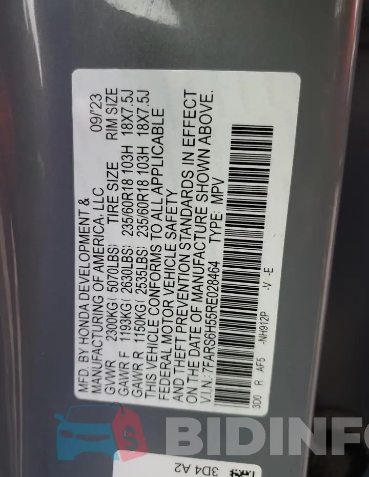 7FARS6H55RE028464 Photo# 13