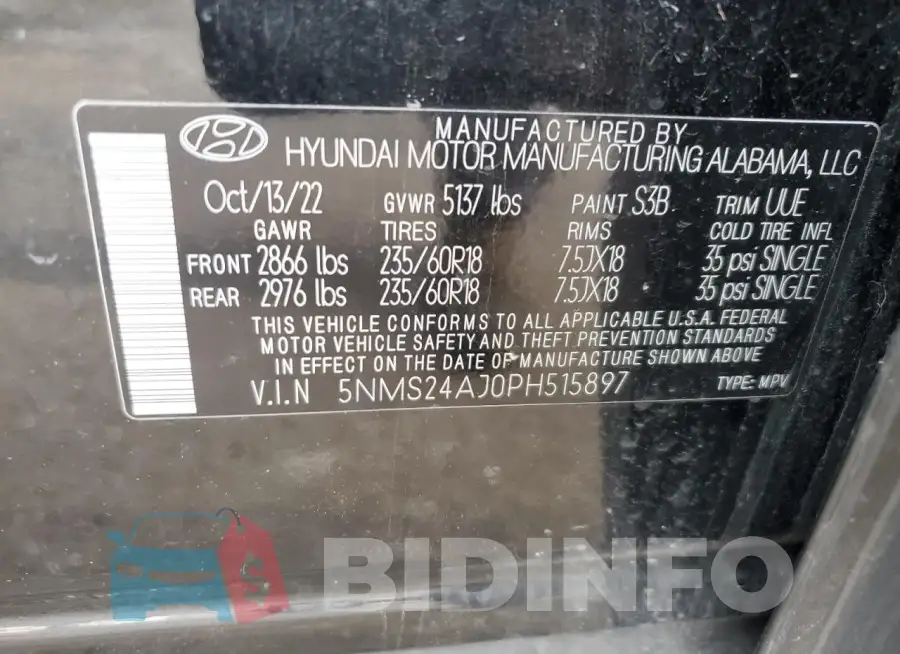 5NMS24AJ0PH515897 Photo# 13