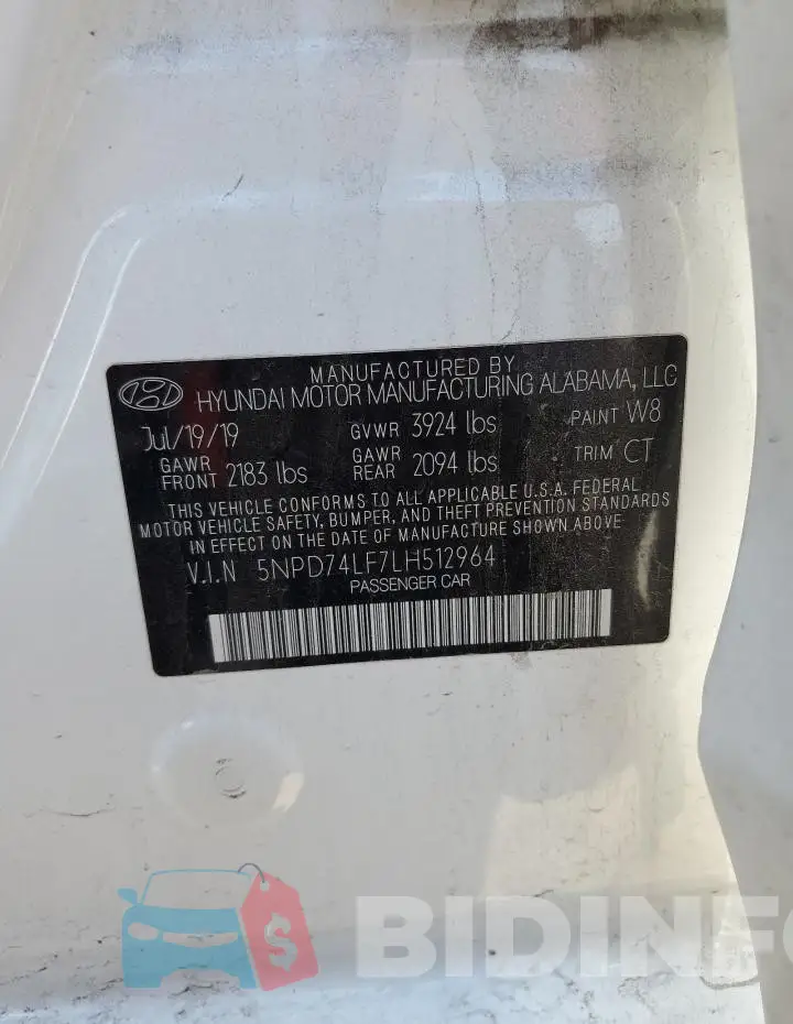 5NPD74LF7LH512964 Photo# 12