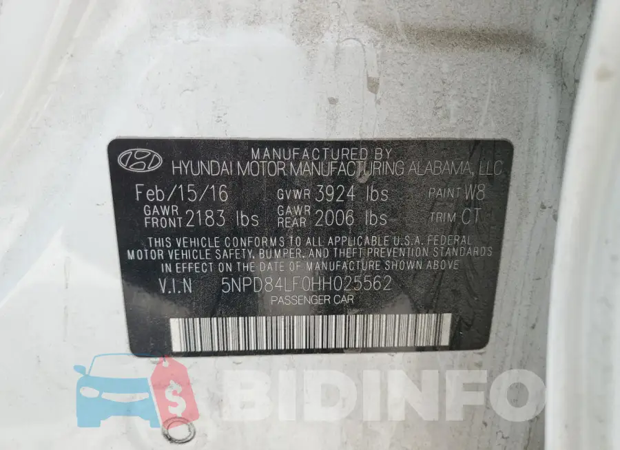 5NPD84LF0HH025562 Photo# 12