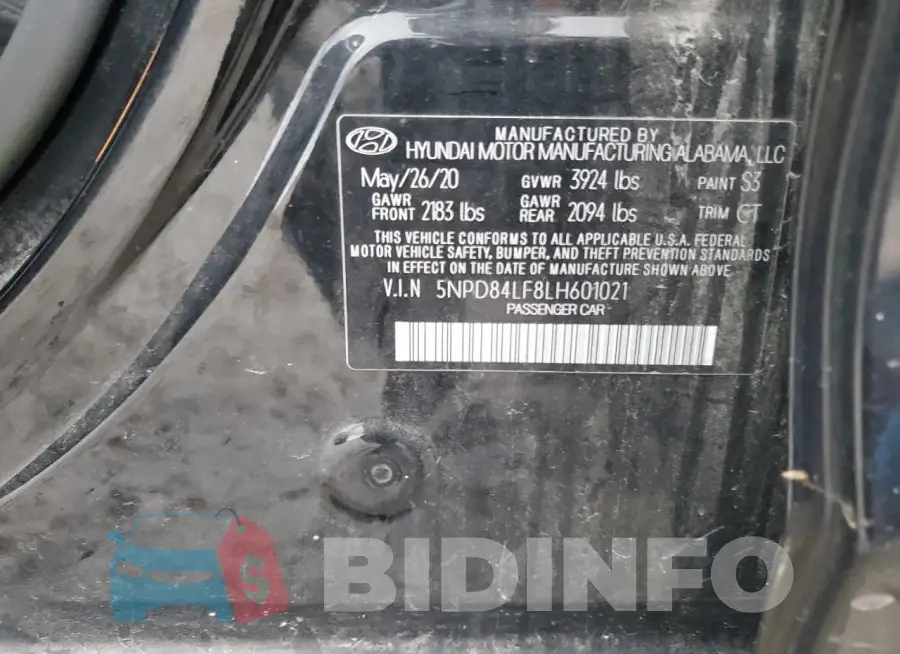 5NPD84LF8LH601021 Photo# 12