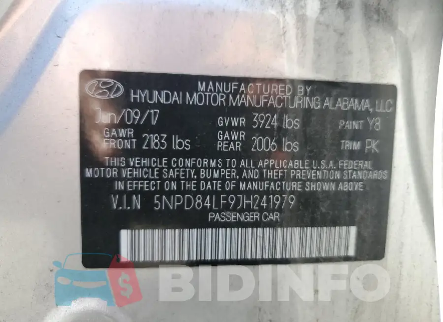 5NPD84LF9JH241979 Photo# 12