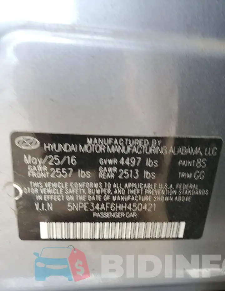 5NPE34AF6HH450421 Photo# 12