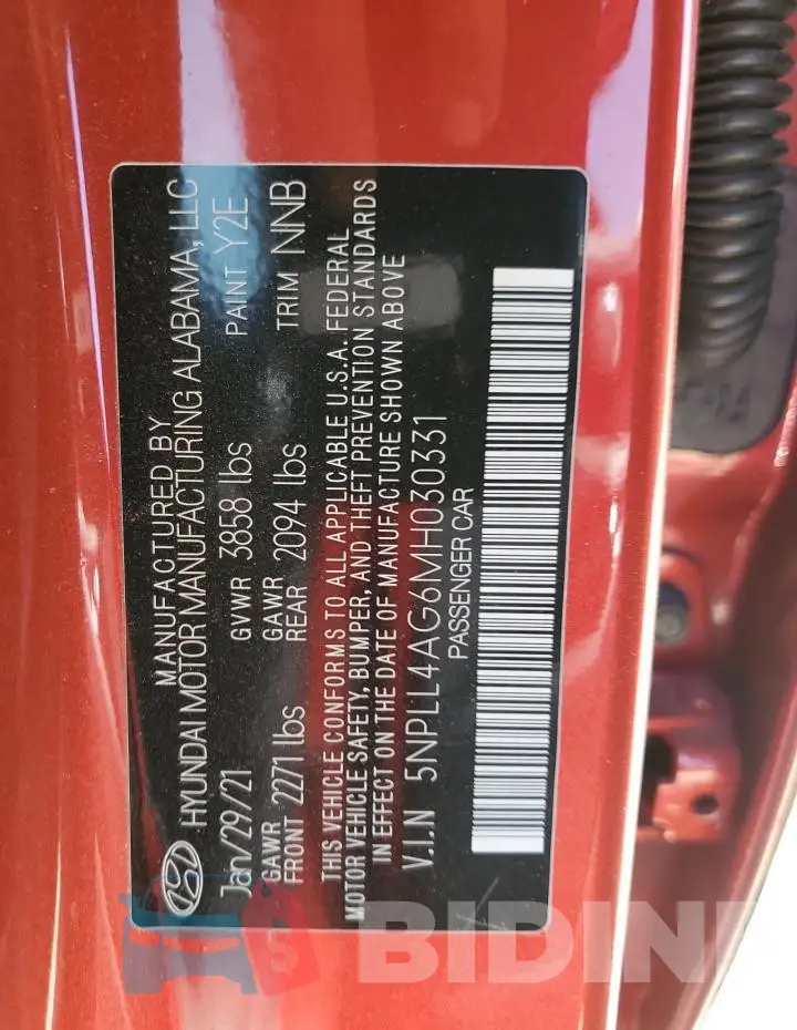 5NPLL4AG6MH030331 Photo# 12