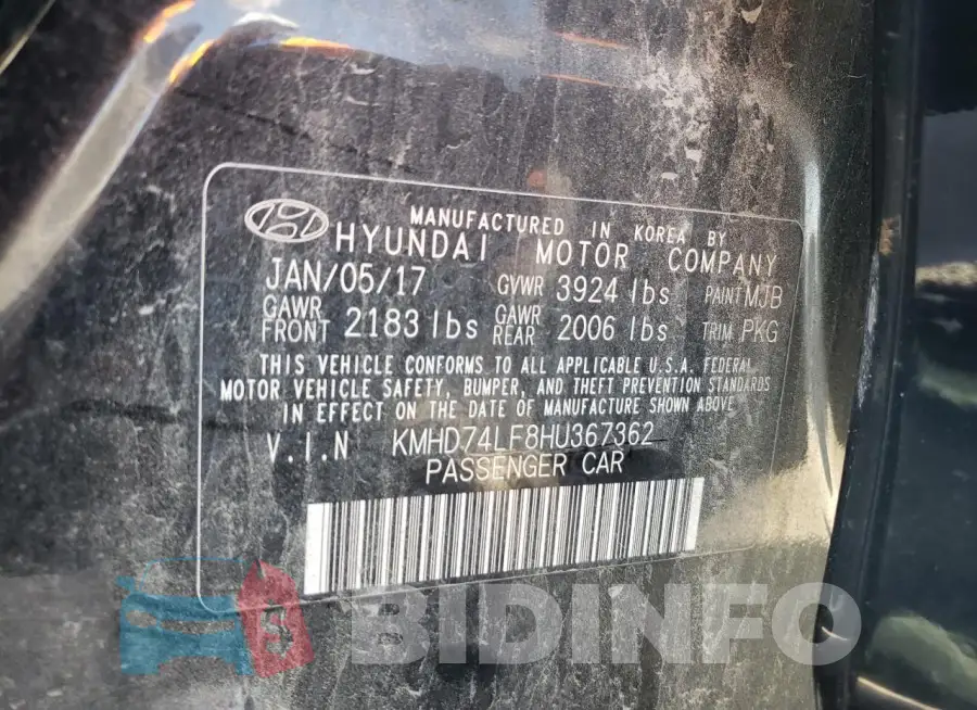 KMHD74LF8HU367362 Photo# 12