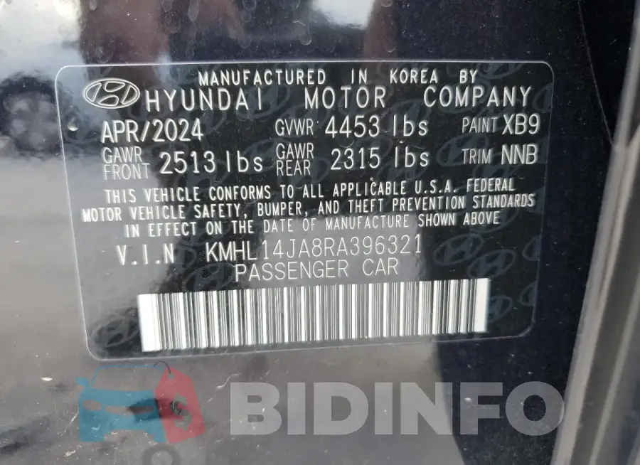 KMHL14JA8RA396321 Photo# 13