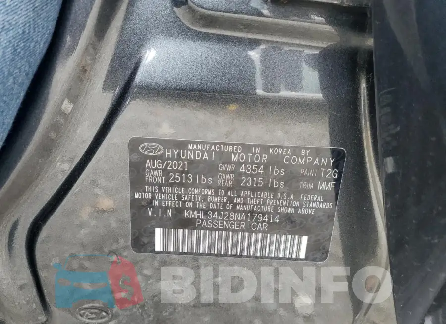KMHL34J28NA179414 Photo# 12