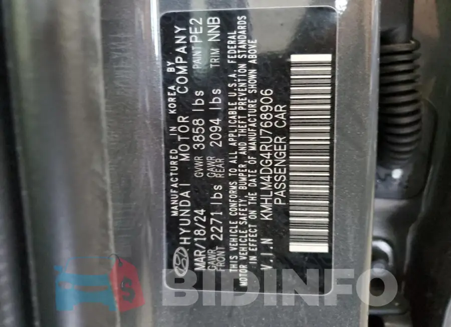 KMHLM4DG4RU768906 Photo# 13