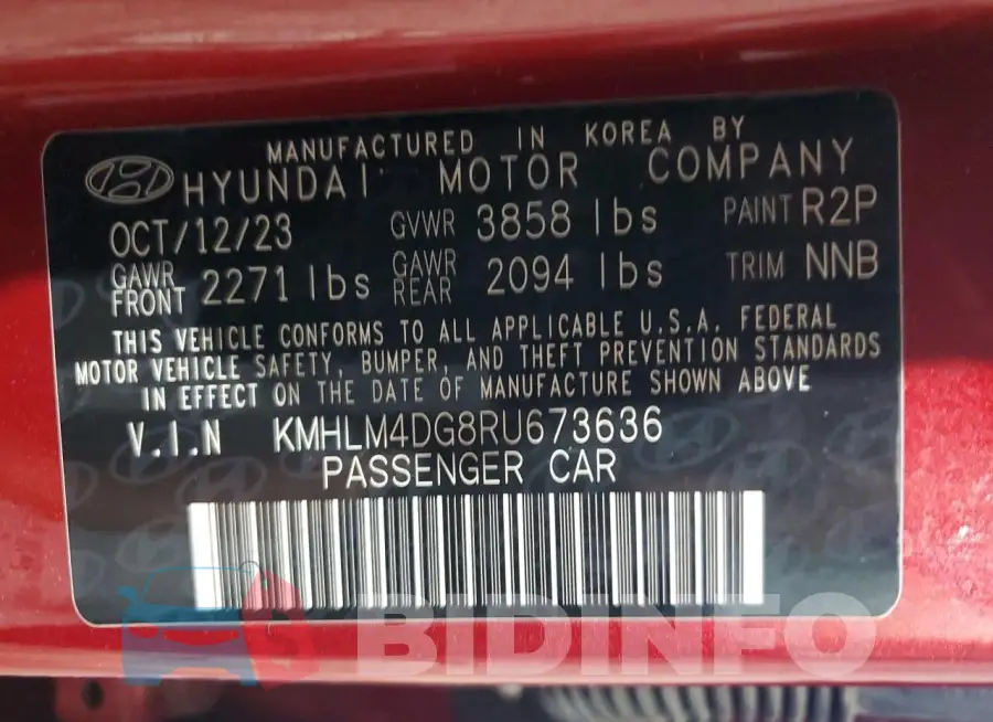 KMHLM4DG8RU673636 Photo# 13