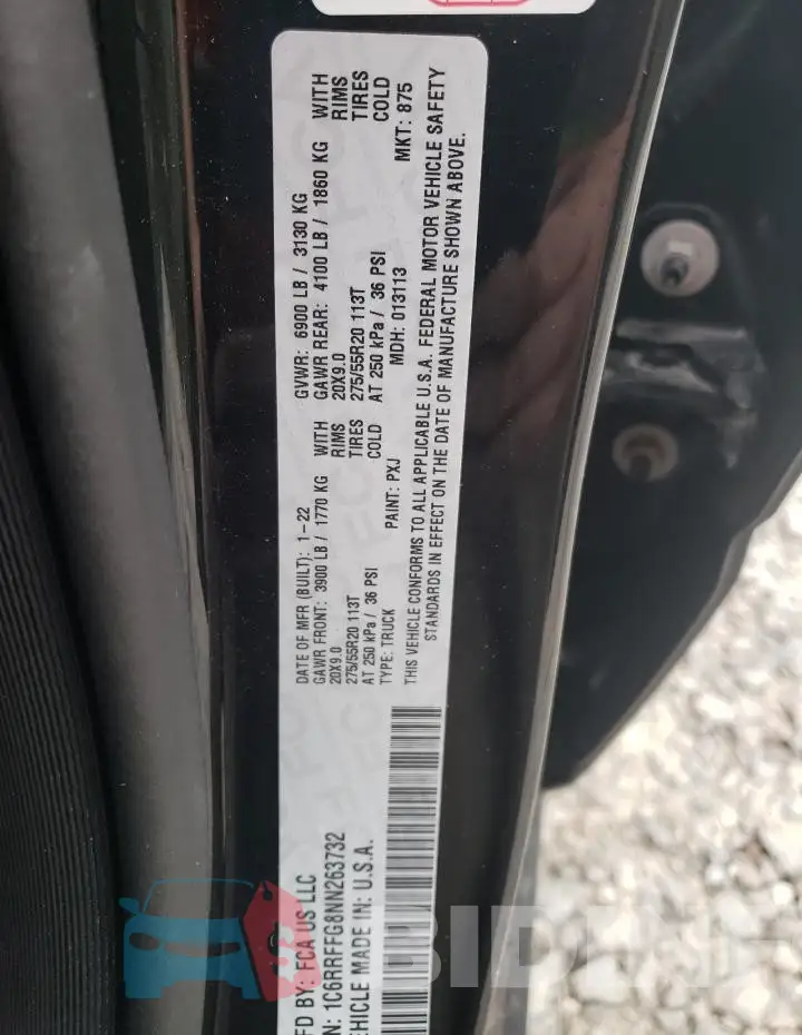 1C6RRFFG8NN263732 Photo# 12