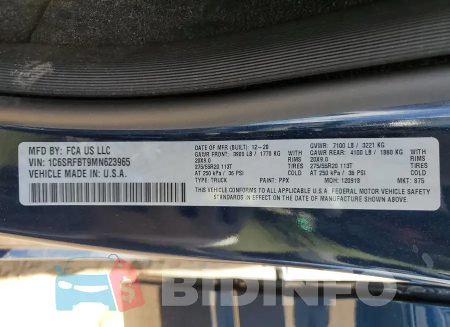 1C6SRFBT9MN623965 Photo# 12