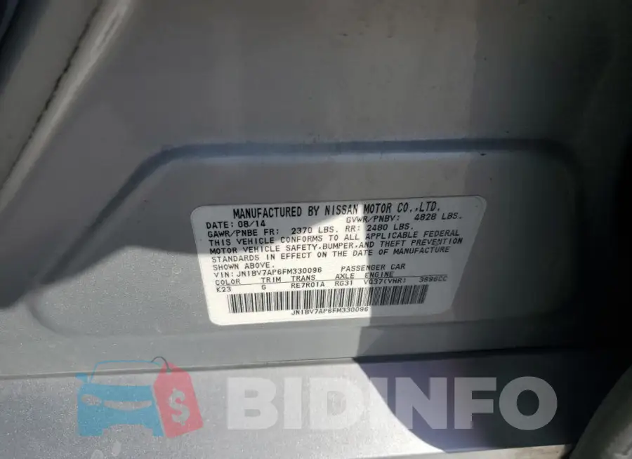 JN1BV7AP6FM330096 Photo# 12