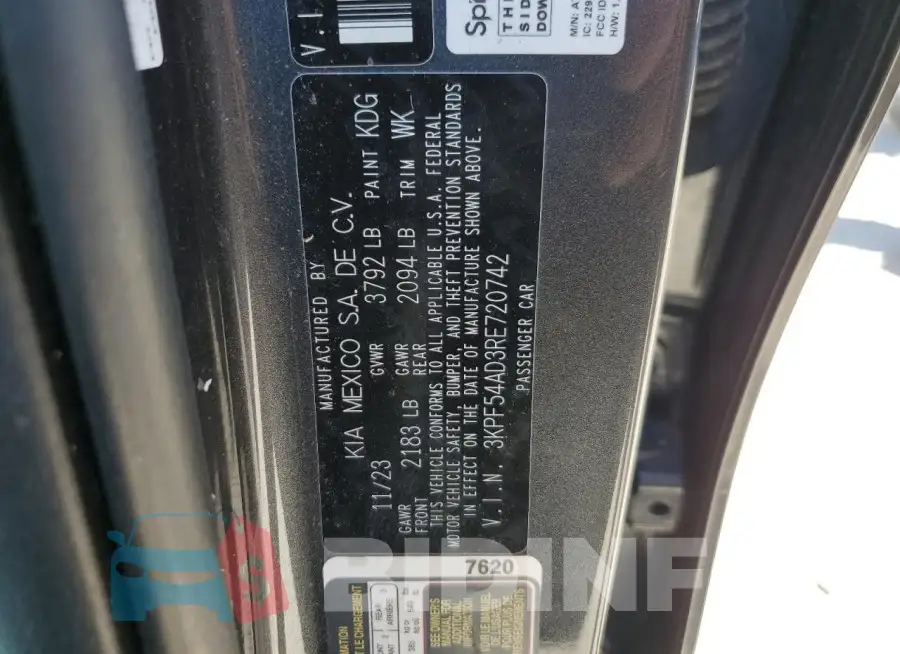 3KPF54AD3RE720742 Photo# 12