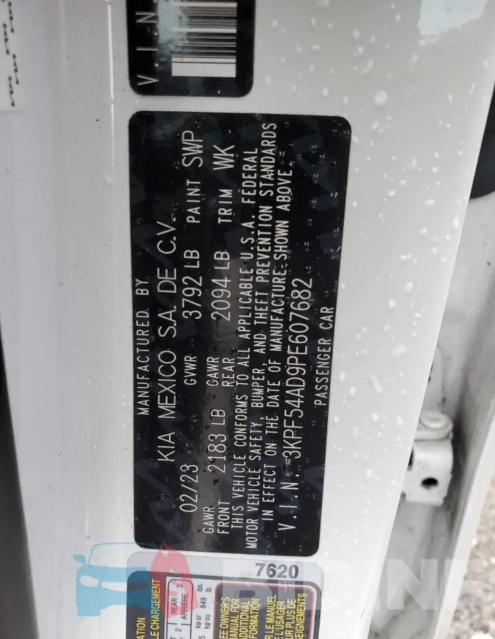 3KPF54AD9PE607682 Photo# 13