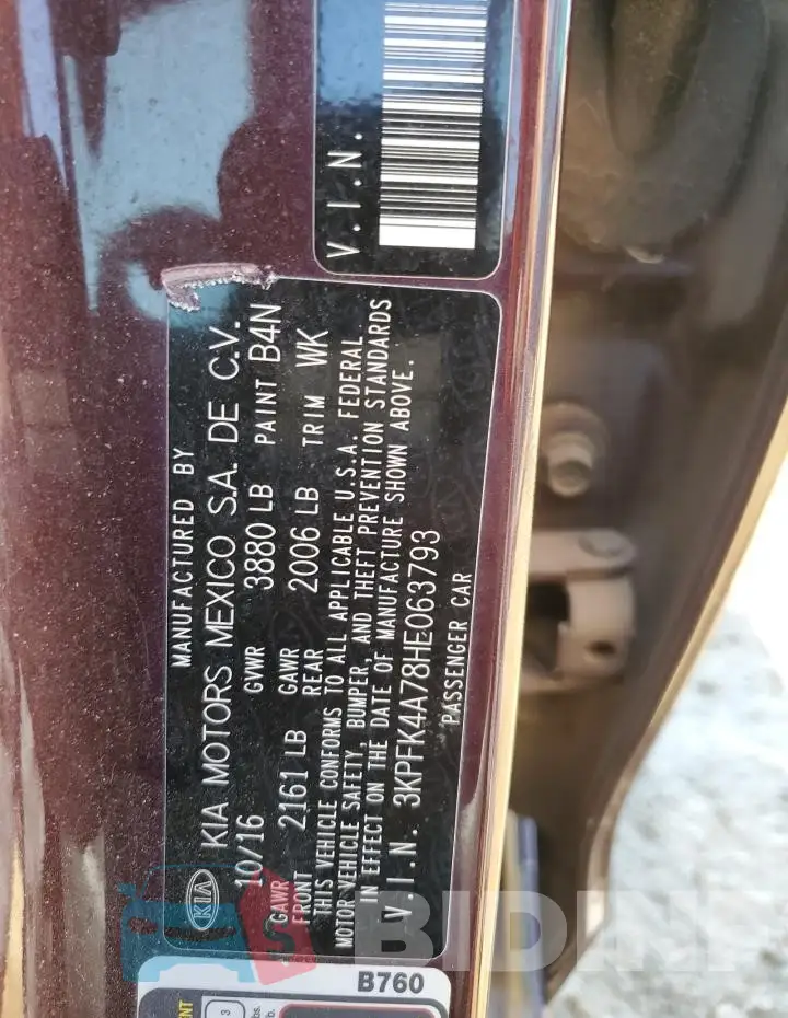 3KPFK4A78HE063793 Photo# 12