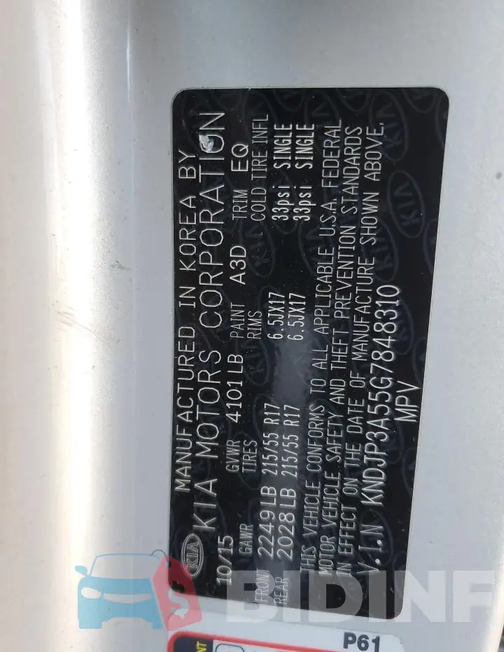 KNDJP3A55G7848310 Photo# 12