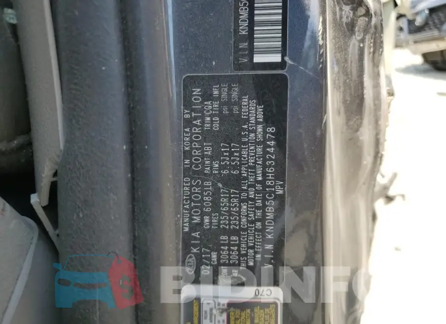 KNDMB5C18H6324478 Photo# 13