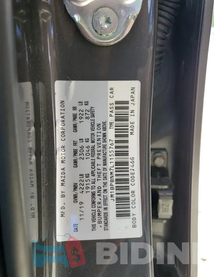 JM1BPBNM7L1155767 Photo# 13