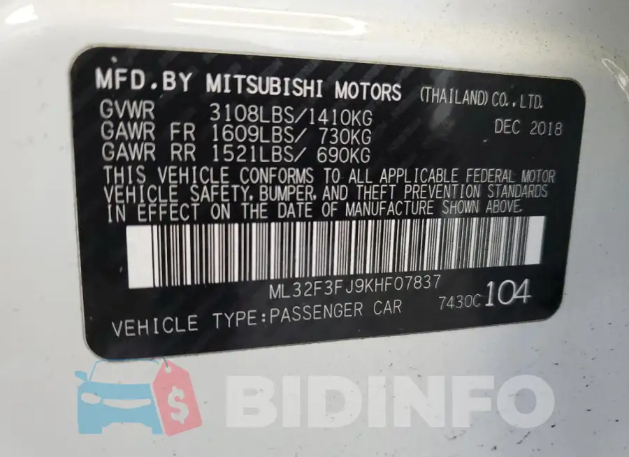 ML32F3FJ9KHF07837 Photo# 12