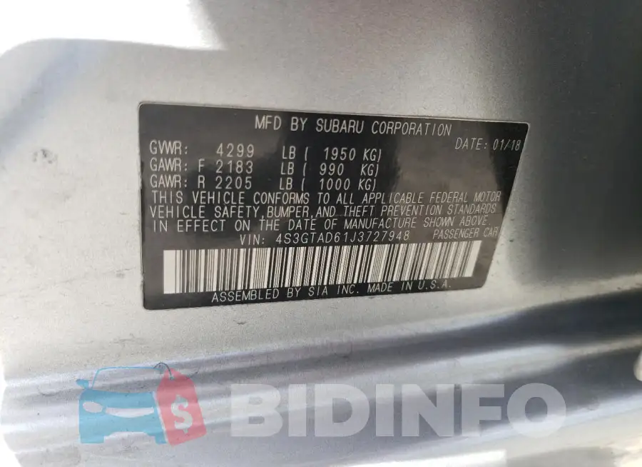 4S3GTAD61J3727948 Photo# 12