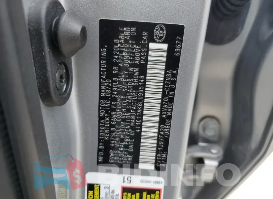 4T1C11AK6LU995148 Photo# 13