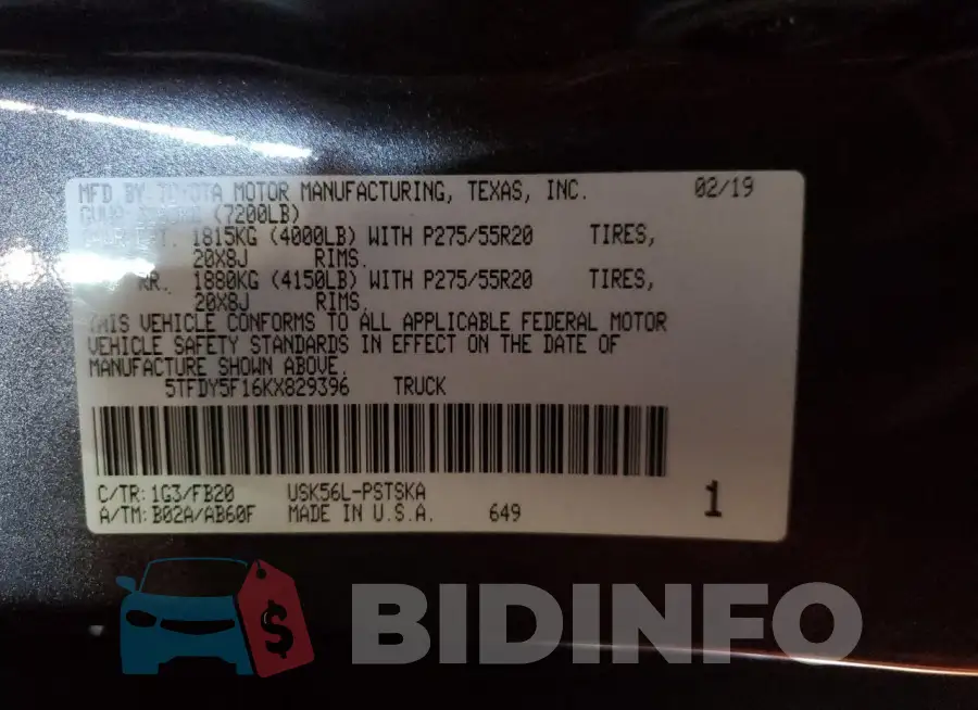 5TFDY5F16KX829396 Photo# 12
