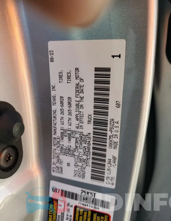 5TFMC5DB4RX041074 Photo# 12